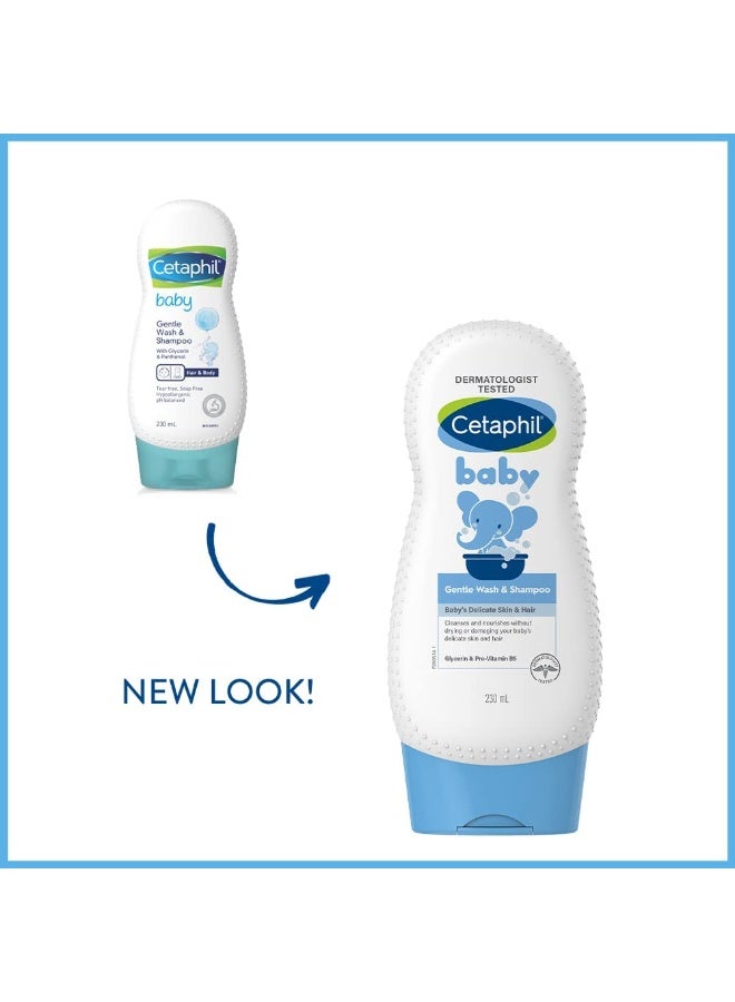 Cetaphil Baby Gentle Wash And Shampoo (230Ml) - Pack Of 2 - Image 2